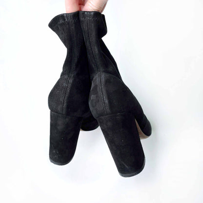 valentino stretch suede sock bootie - size 37