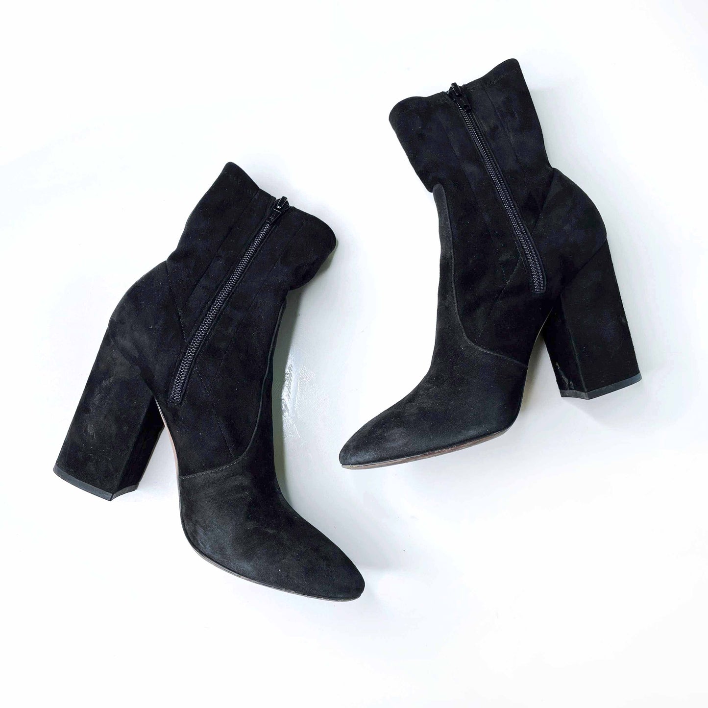 valentino stretch suede sock bootie - size 37