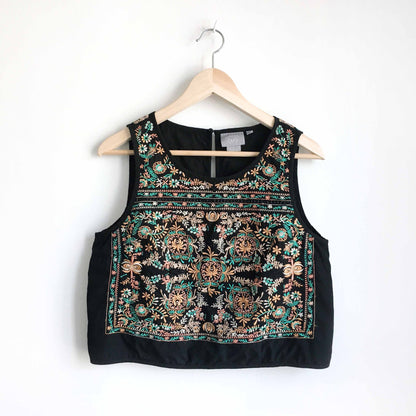 Vanessa Virginia Barbera embroidered crop - size Medium