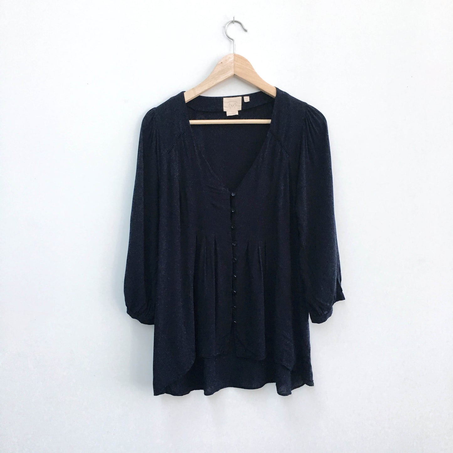 Vanessa Virginia pintuck peasant blouse - size 6