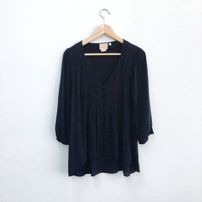 Vanessa Virginia pintuck peasant blouse - size 6