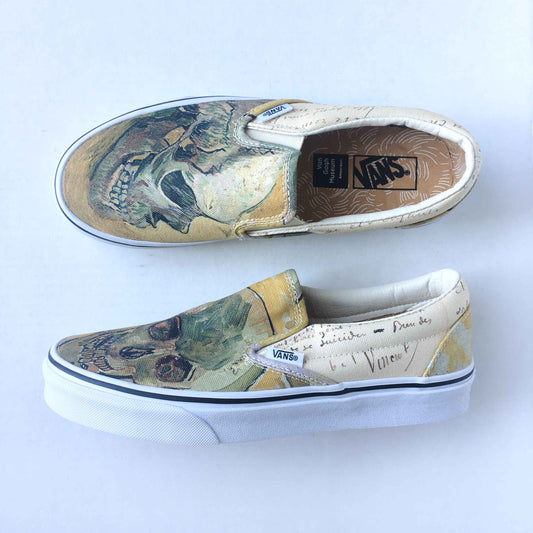 NWT Vans x Van Gogh Skull Slip on sneaker - size 8