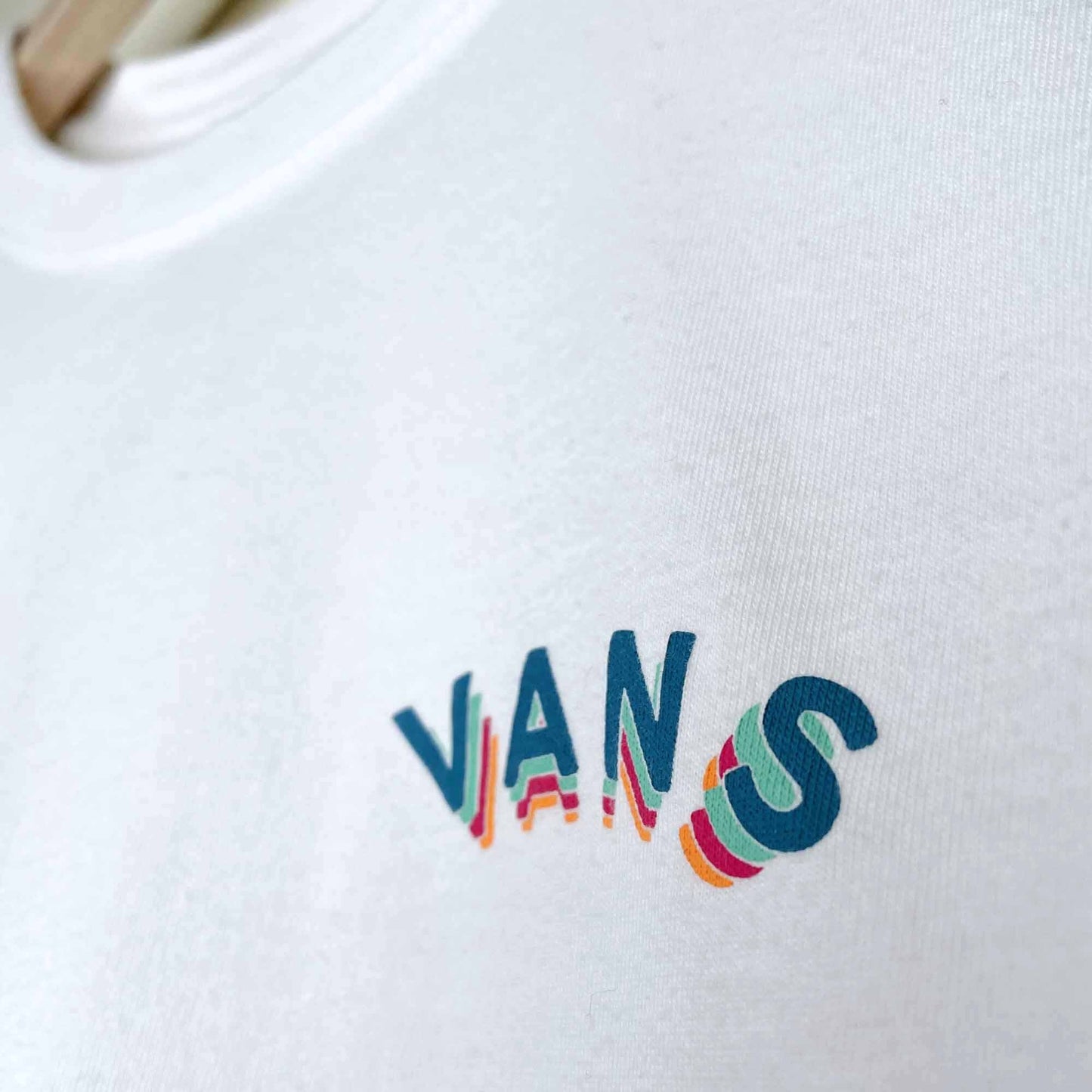 Vans Rain Checks cropped long sleeve tee - size xs