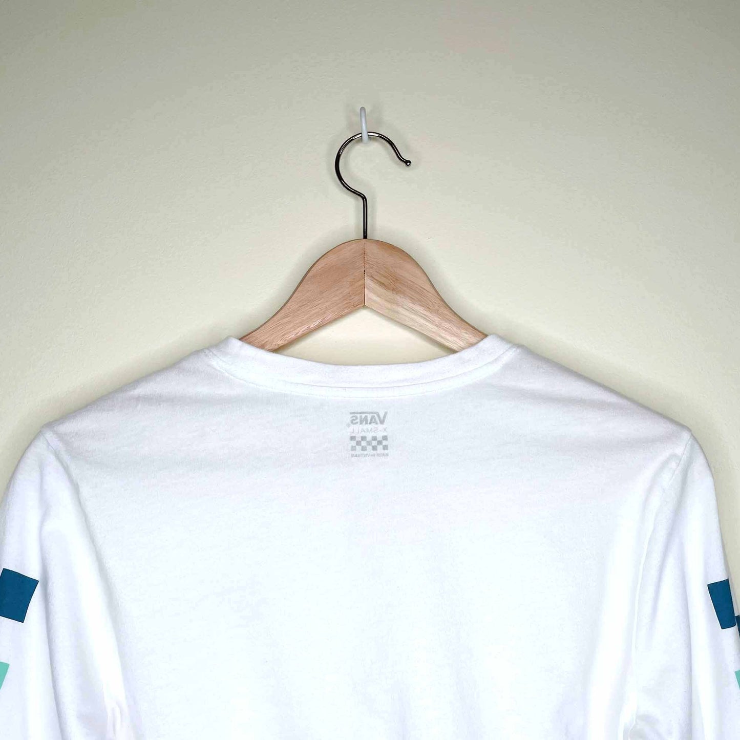 Vans Rain Checks cropped long sleeve tee - size xs