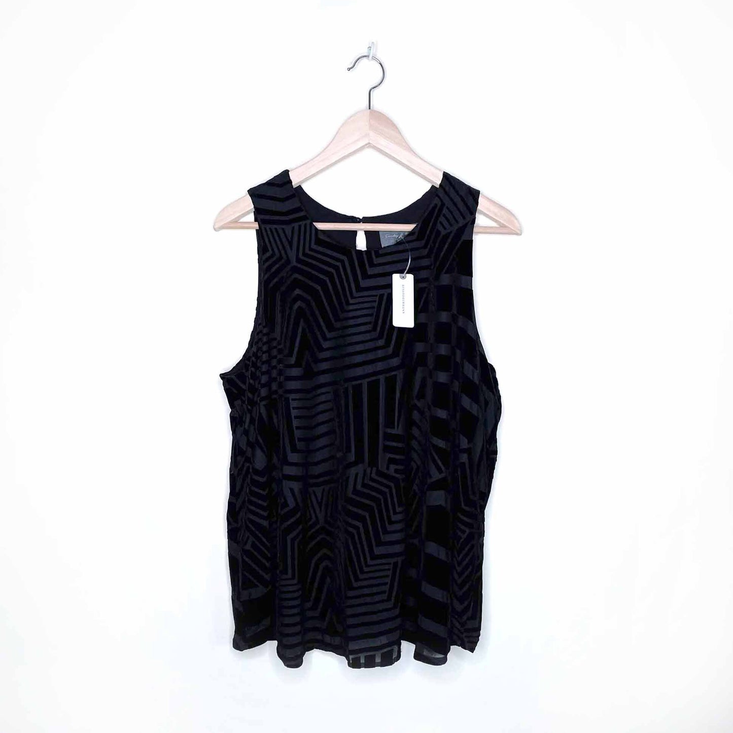 nwt sunday in brooklyn velvet labyrinth tank - size xl