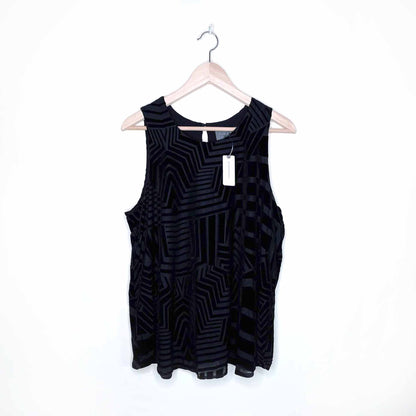nwt sunday in brooklyn velvet labyrinth tank - size xl