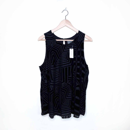 nwt sunday in brooklyn velvet labyrinth tank - size xl