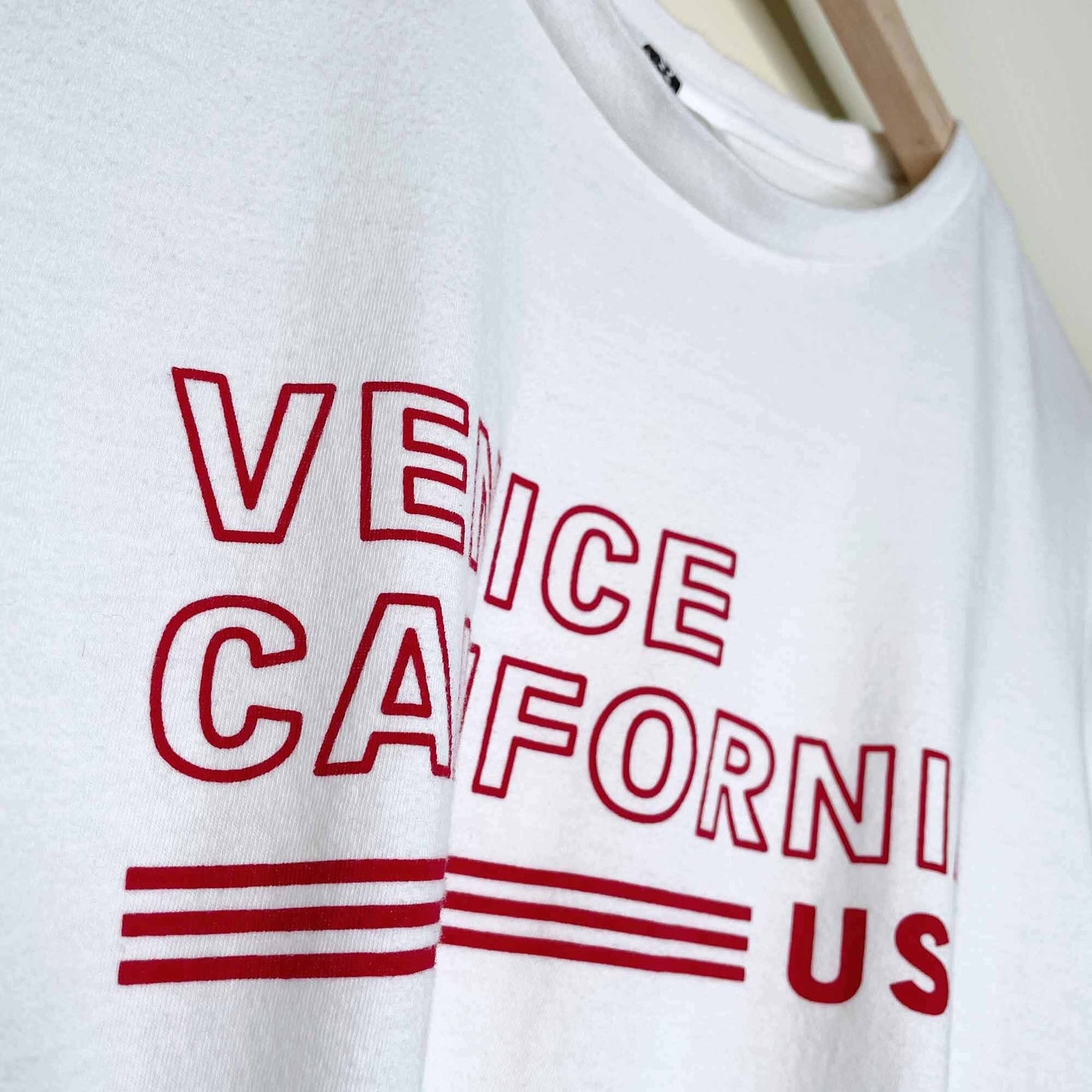 h&m venice california cropped tie-front tee - size xs