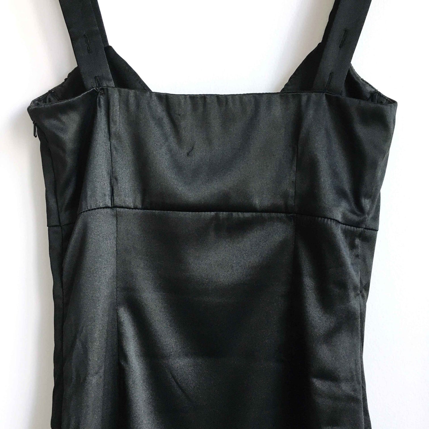 Vera Moda fitted satin black pencil dress - size 34