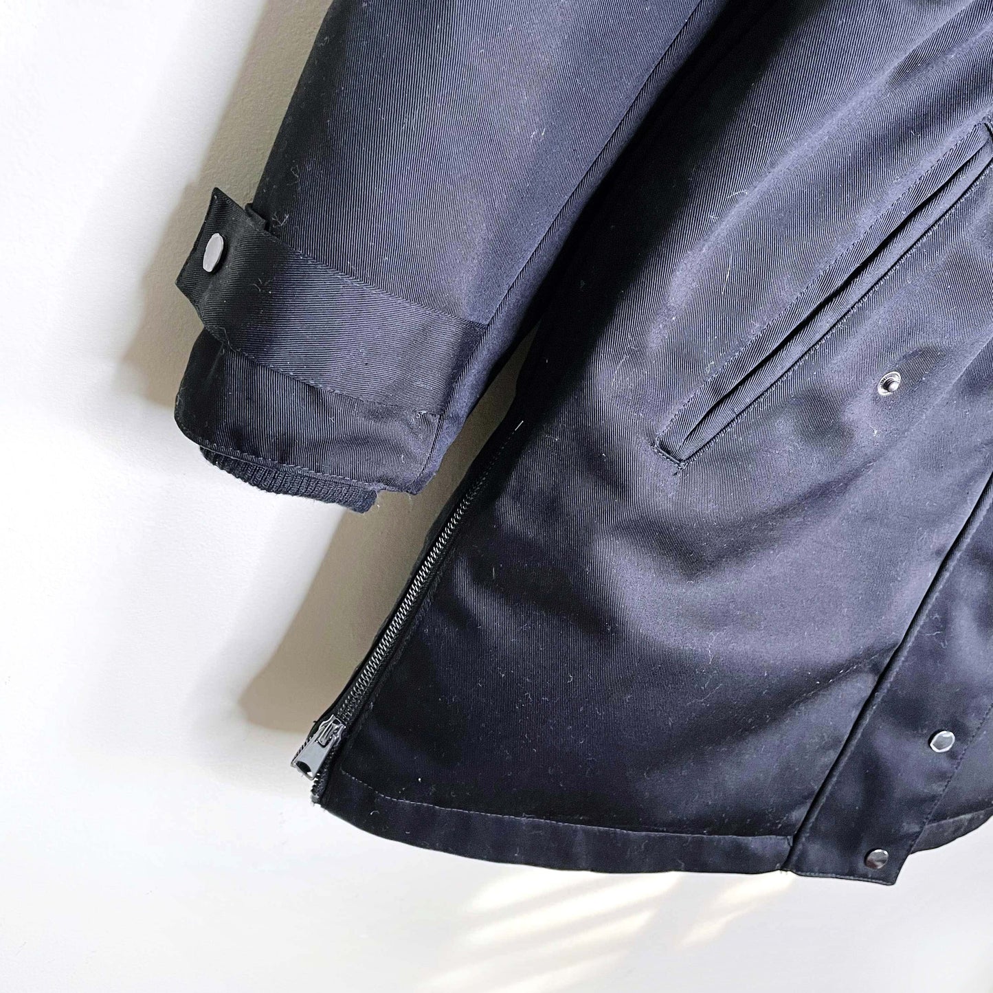 vero moda black kenda 3/4 length down parka - size small