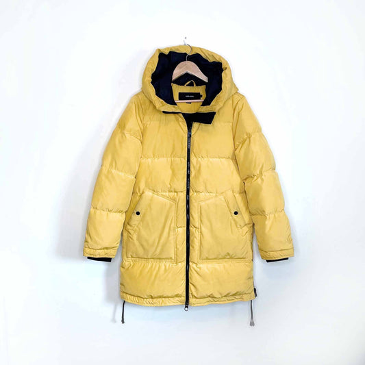 vero moda oslo mid length duvet down puffer jacket - size large