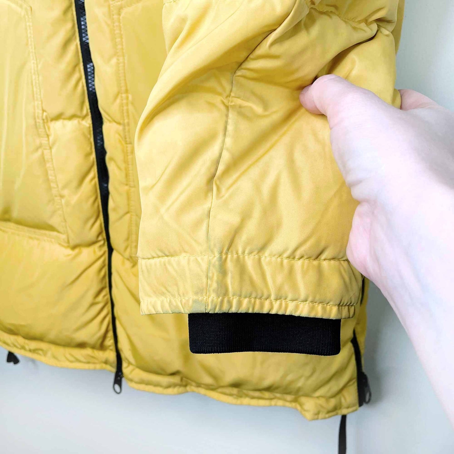 vero moda oslo mid length duvet down puffer jacket - size large
