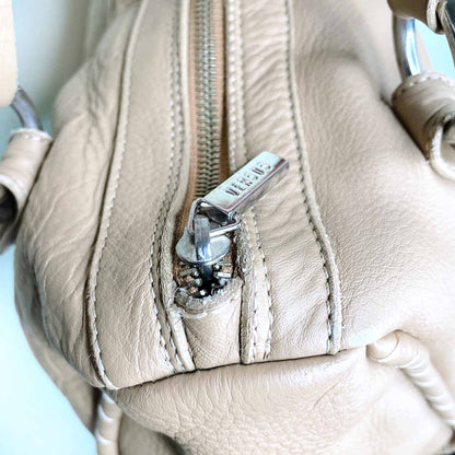 vintage versus versace embossed logo boston bag