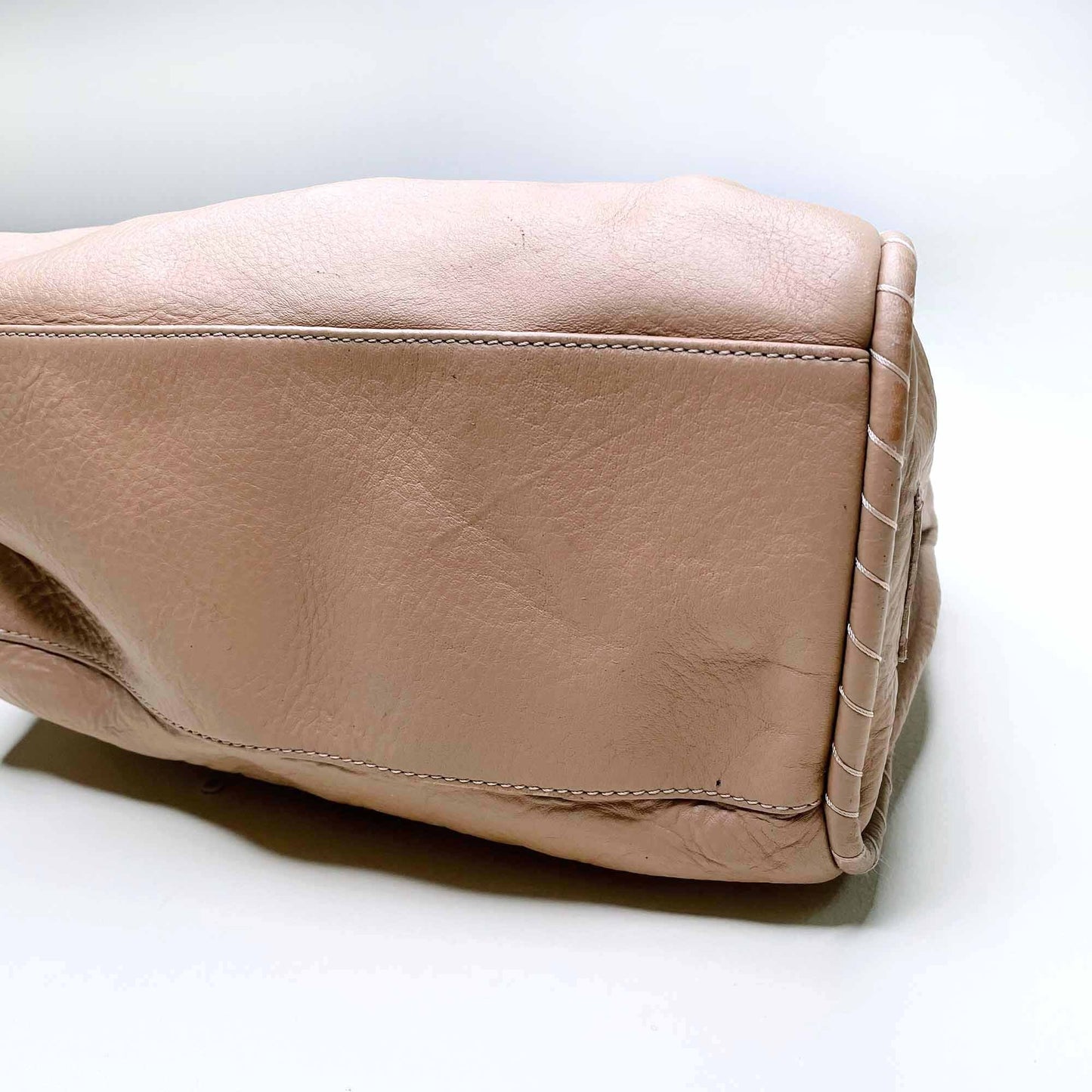 vintage versus versace embossed logo boston bag