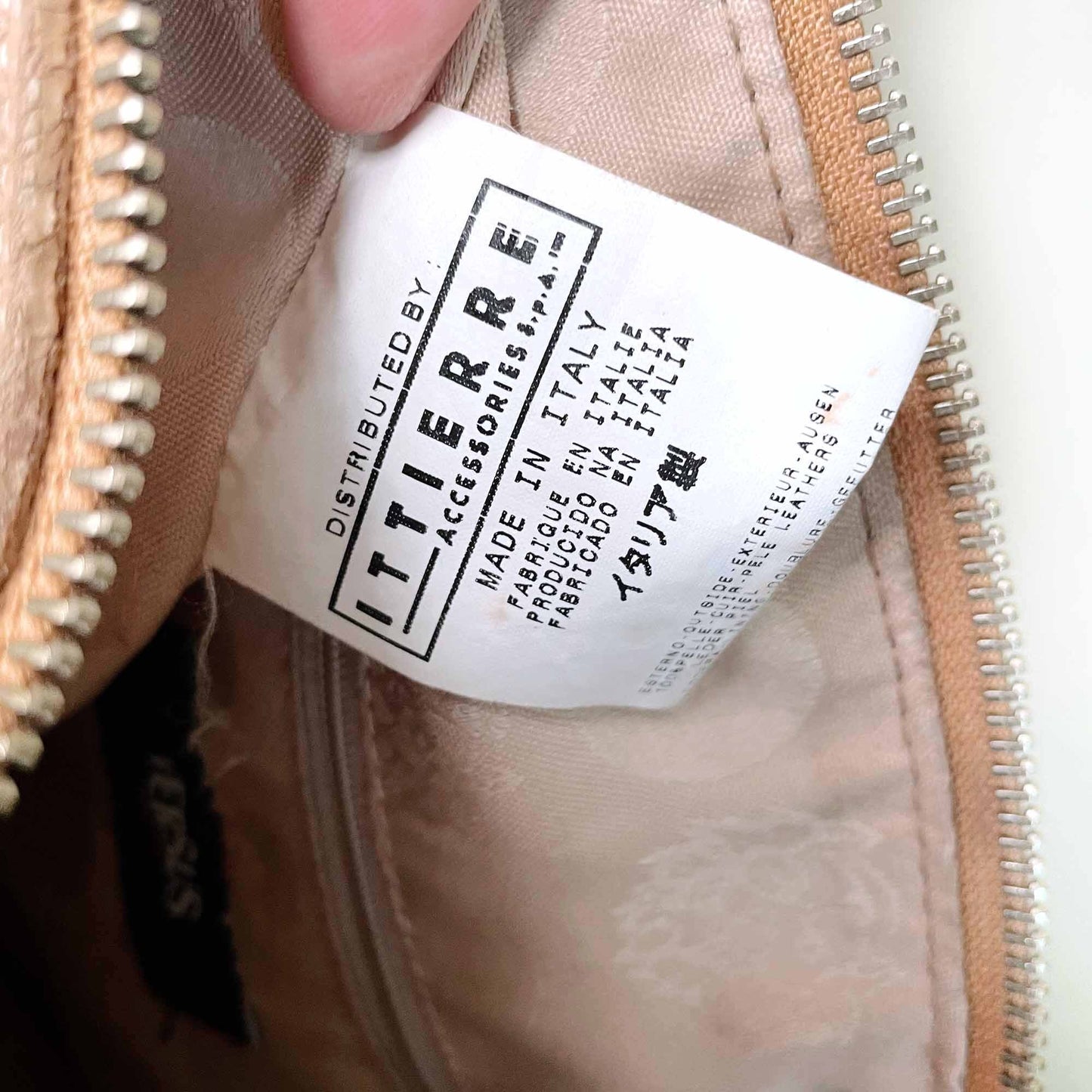 vintage versus versace embossed logo boston bag