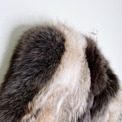 vintage oversized broadview furs fox vest - size medium