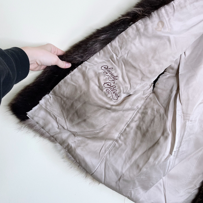 vintage oversized broadview furs fox vest - size medium