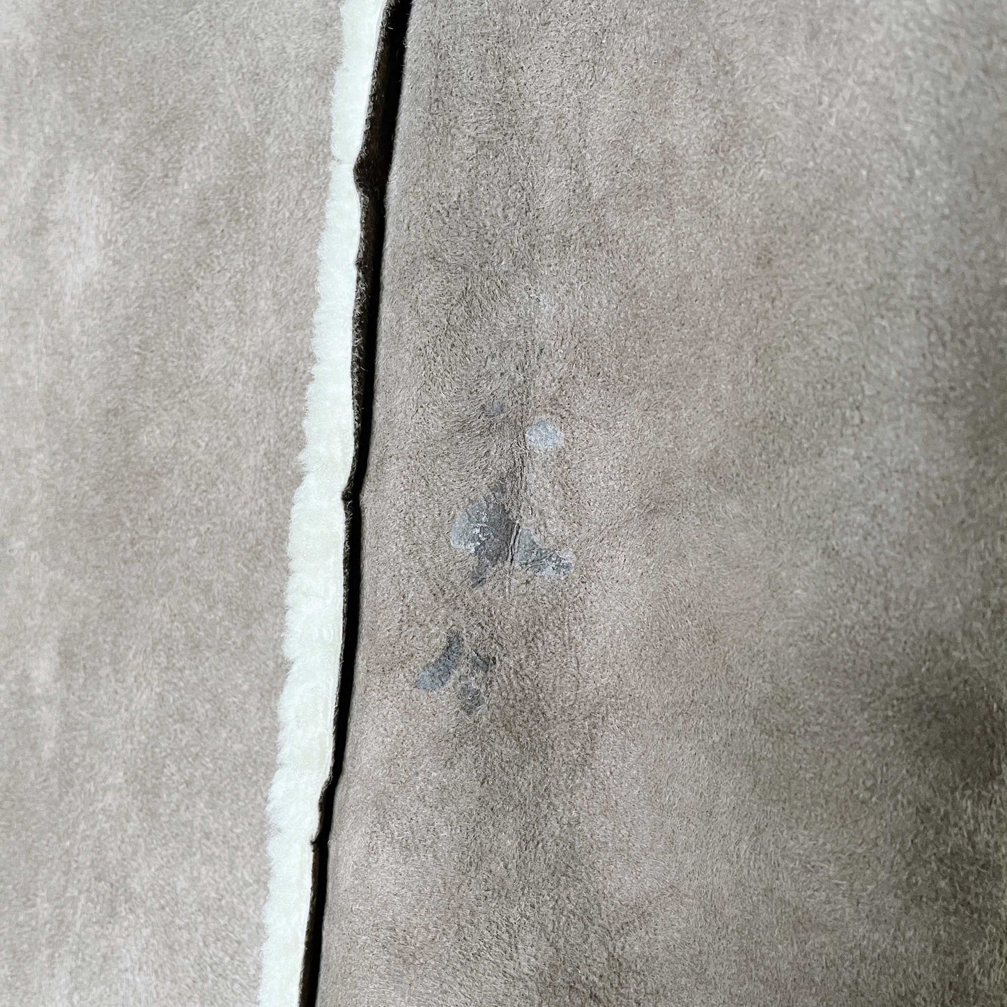 vintage handmade sheepskin vest - size sm/med