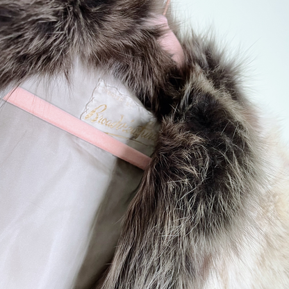 vintage oversized broadview furs fox vest - size medium