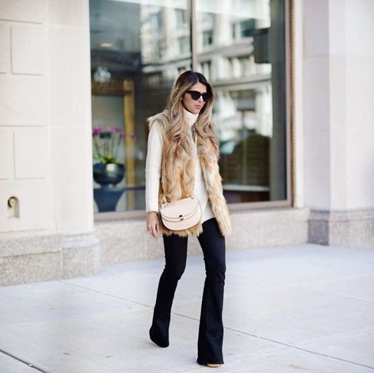 vintage oversized broadview furs fox vest - size medium