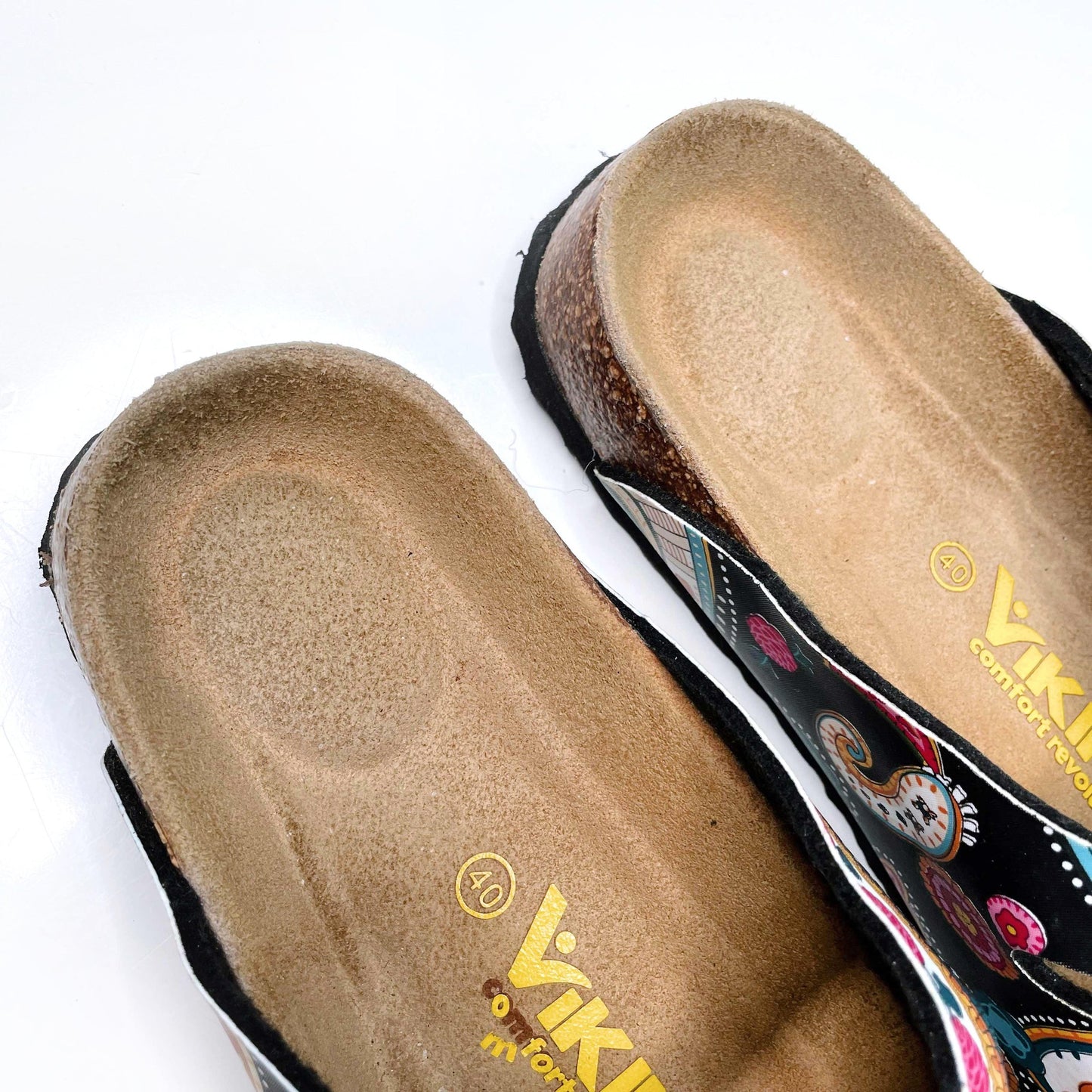 viking three-strap banff paisley print sandals - size 40