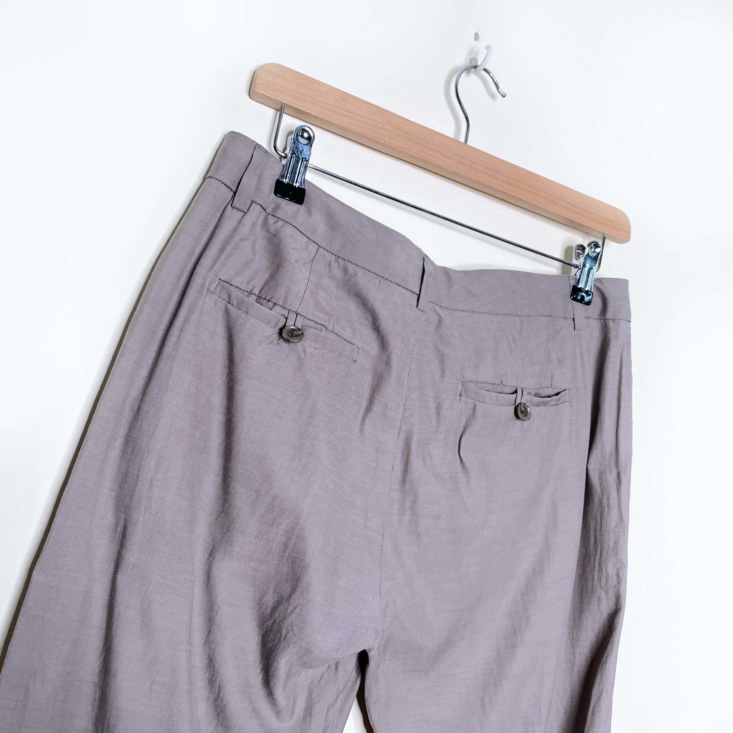 vince grey cupro-cotton trouser joggers - size 2