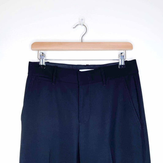 vince black tapered trousers in japanese crepe VR68621640 - size 4