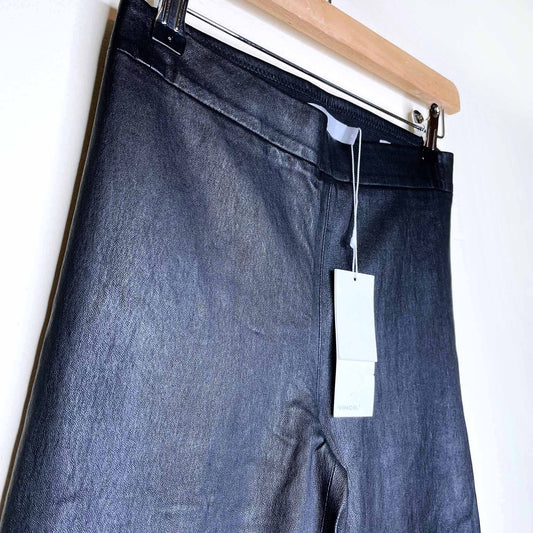 nwt vince leather stitch back leggings - size xs