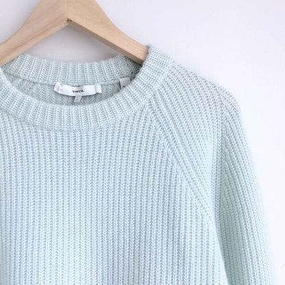 Vince 100% cashmere shaker rib pullover - size Large