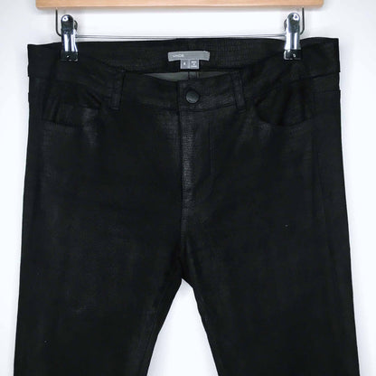 Vince snake-printed coated skinny jeans - size 4