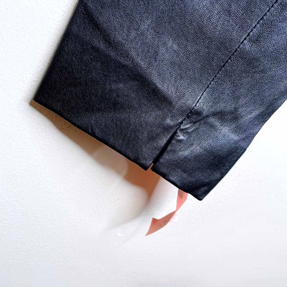 nwt vince leather stitch back leggings - size xs