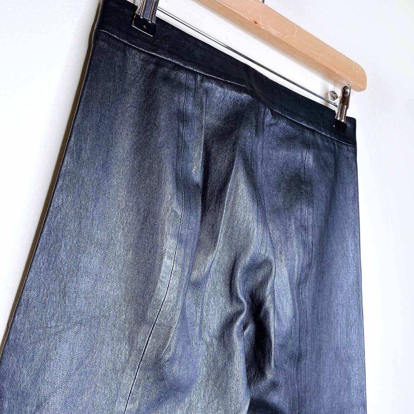 nwt vince leather stitch back leggings - size xs