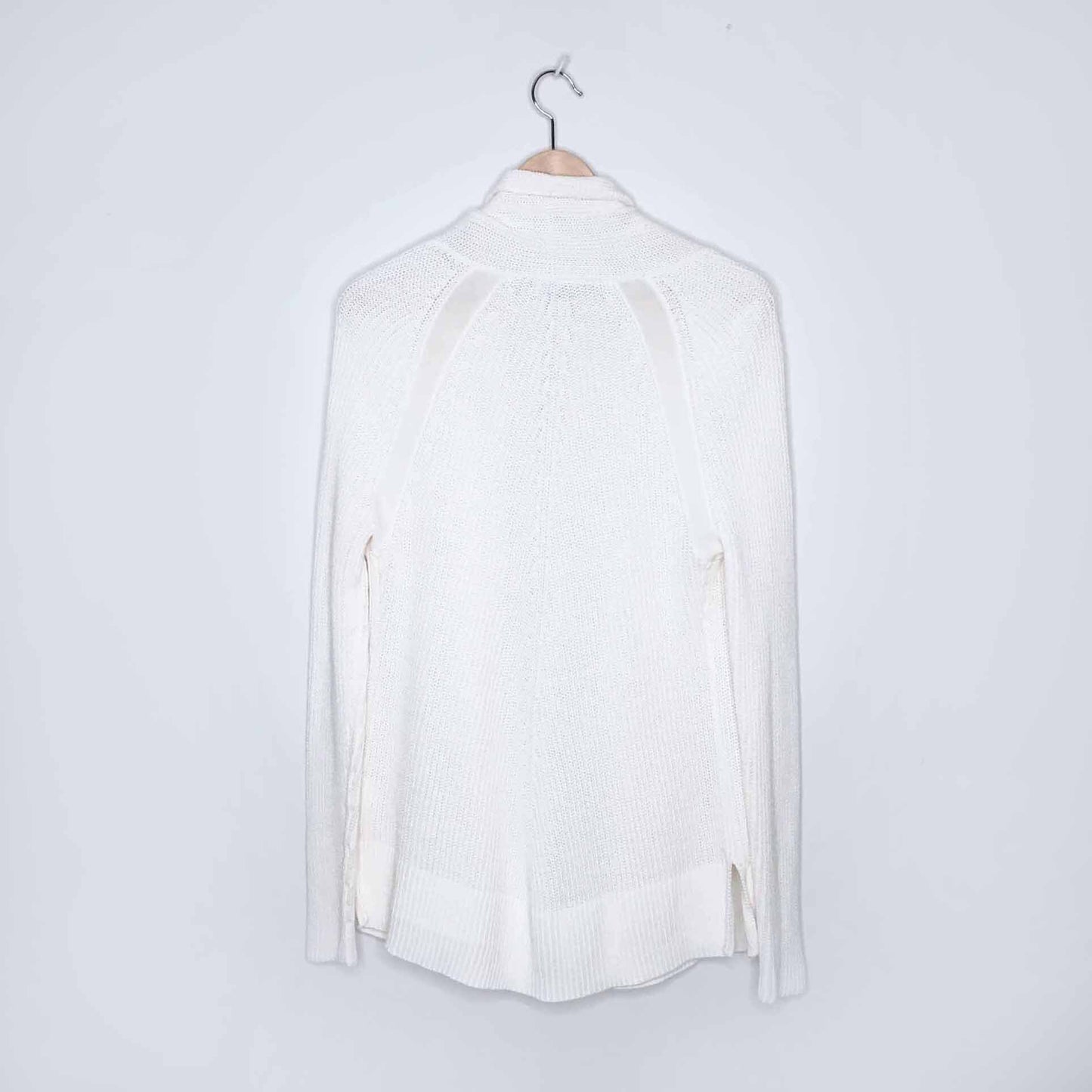 Vince shawl collar open knit cotton cardigan - size Small