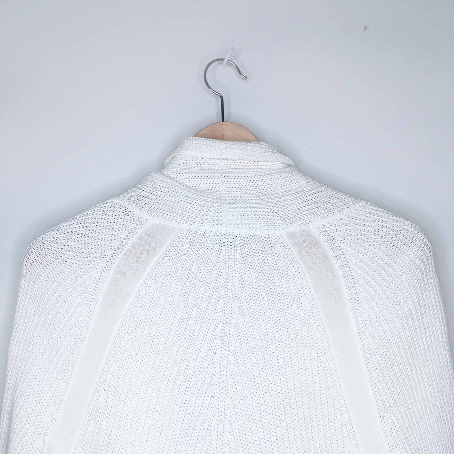 Vince shawl collar open knit cotton cardigan - size Small