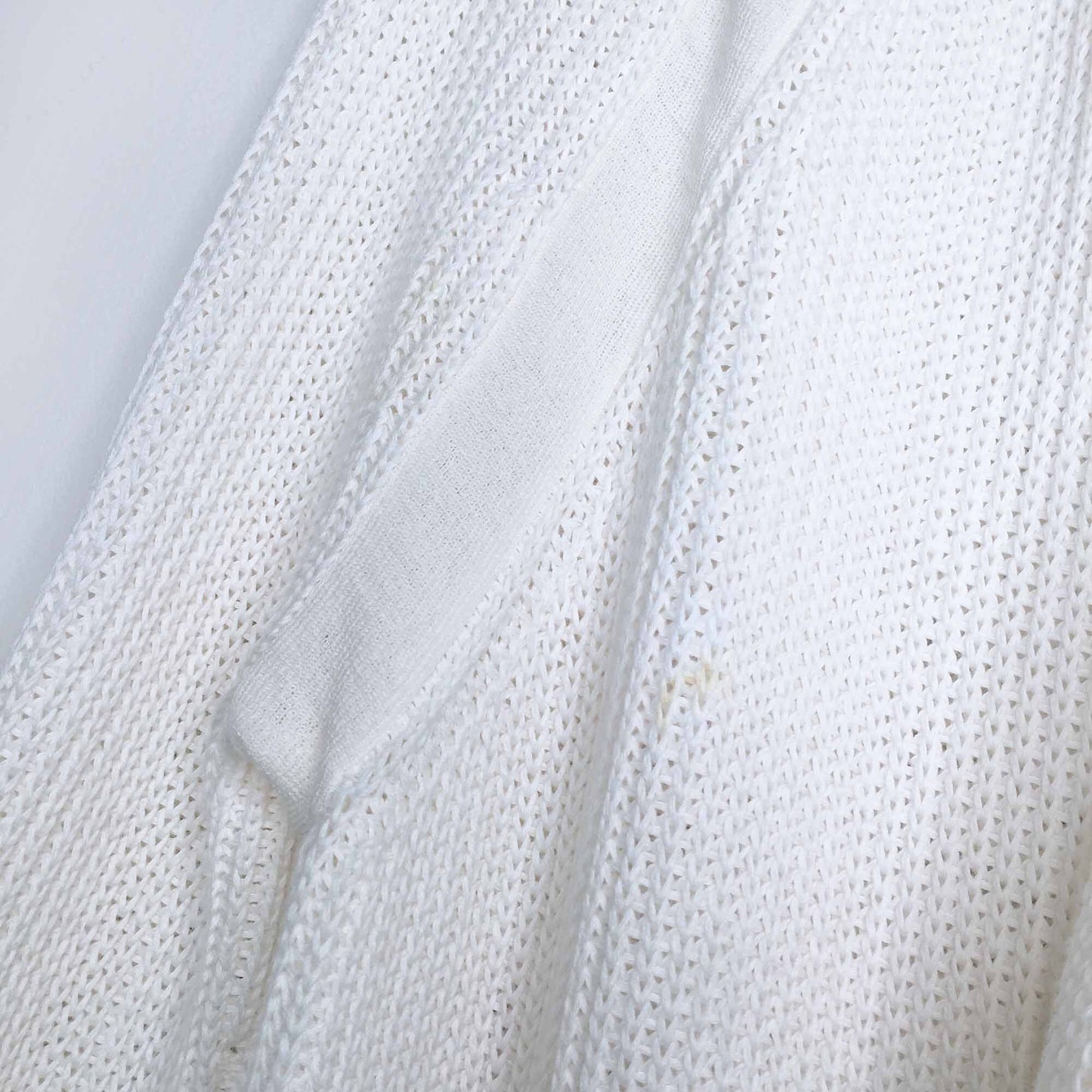 Vince shawl collar open knit cotton cardigan - size Small