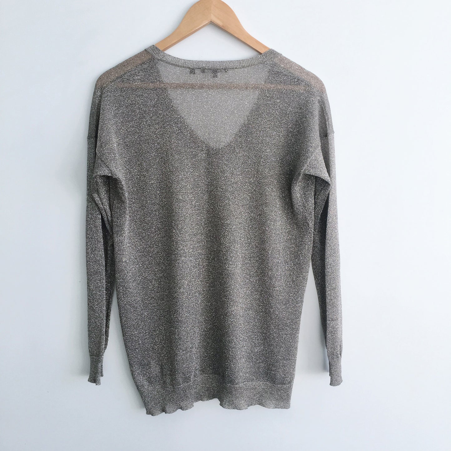 Vince Gold V Neck Sweater - size Small