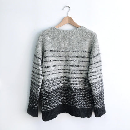 Vince Textured Striped Wool Sweater - size Medium