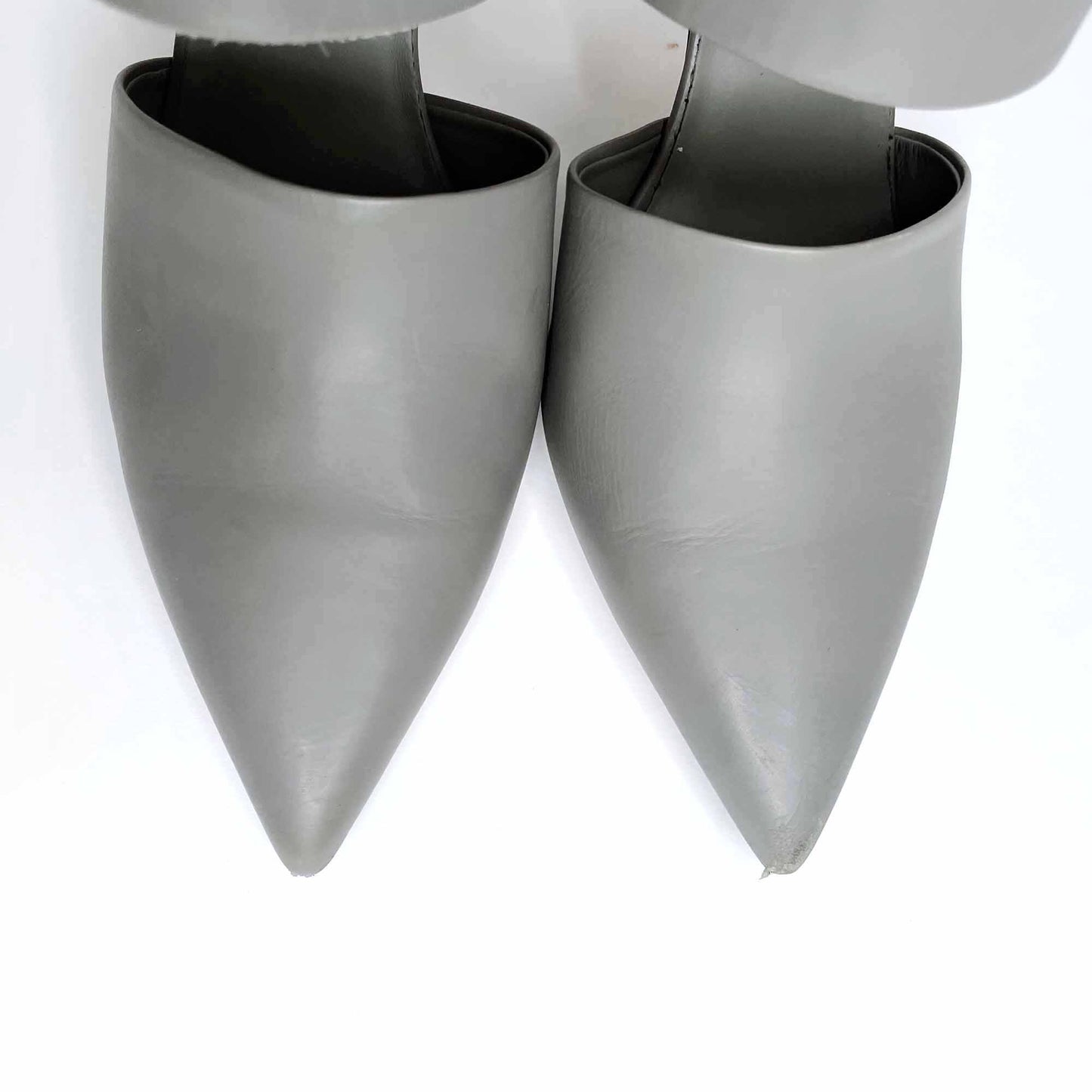 vince capri leather heel with velcro ankle strap - size 11