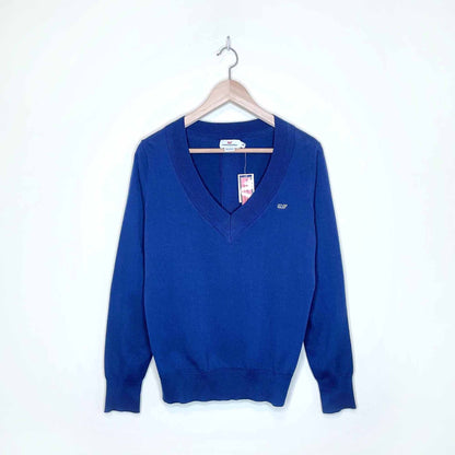 nwt vineyard vines cotton v-neck lightweight sweater - size medium