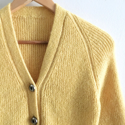 Vintage yellow cardigan - size xs