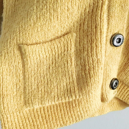 Vintage yellow cardigan - size xs