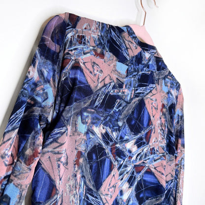 vivienne tam y2k ruched sheer long sleeve dress - size small