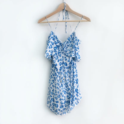 Vix by Paula Hermanny Leopard Beach Dress - size Medium