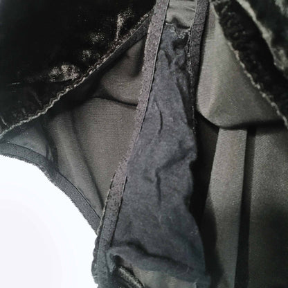 Victoria's Secret plunging v thong velvet bodysuit - size xs