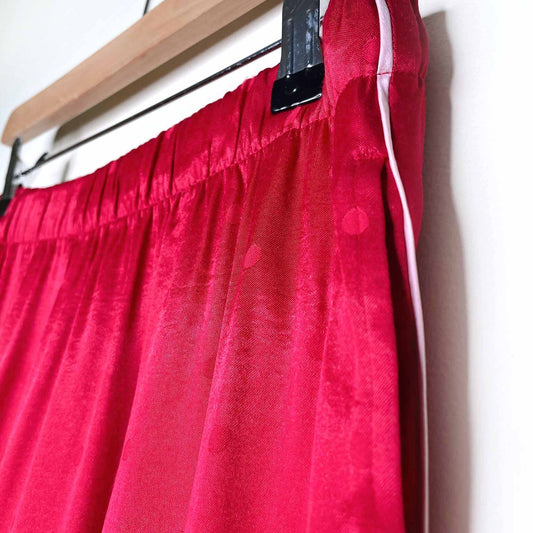 victoria's secret red satin polka dot pajama pants - size xs