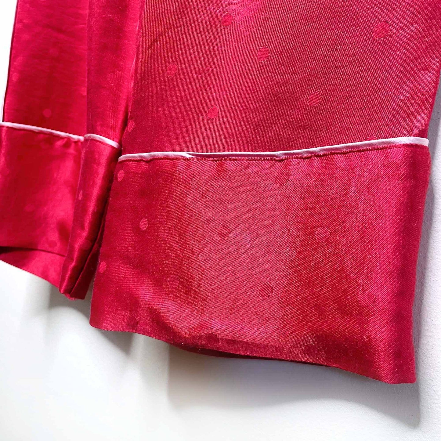 victoria's secret red satin polka dot pajama pants - size xs