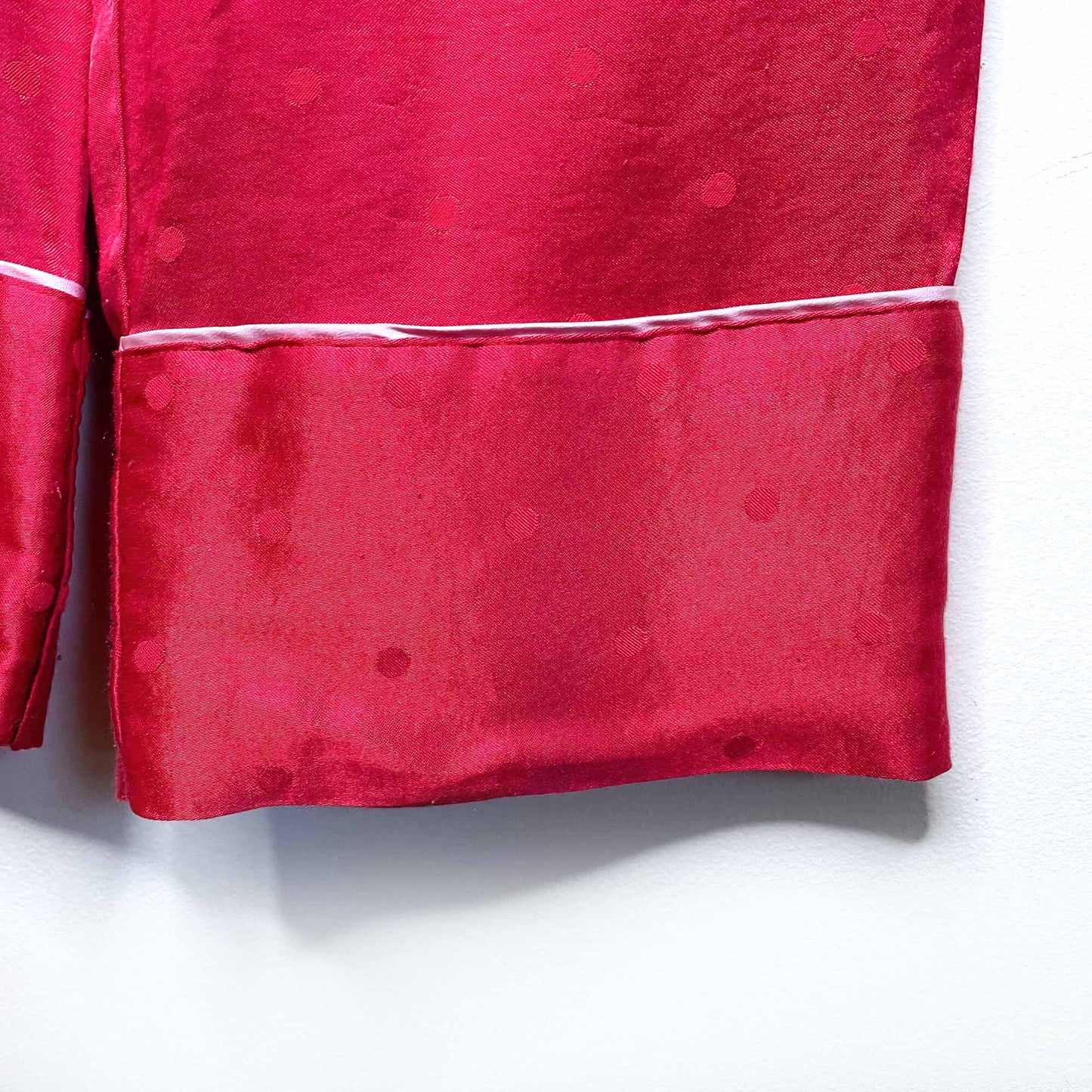 victoria's secret red satin polka dot pajama pants - size xs