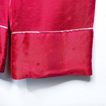 victoria's secret red satin polka dot pajama pants - size xs