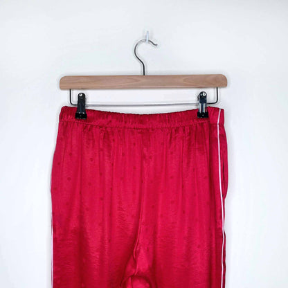 victoria's secret red satin polka dot pajama pants - size xs