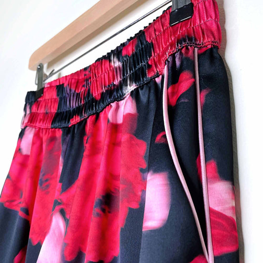 victoria's secret rose satin wide leg pajama pants - size xs
